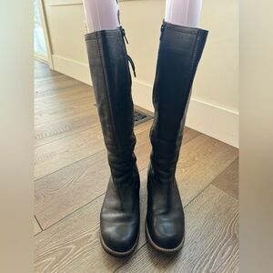Wolky Pardo Women’s Black Leather Riding Boot size 38